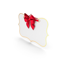 Postcard With Bow PNG & PSD Images