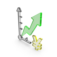 Glass Money Growth Chart Symbol PNG & PSD Images