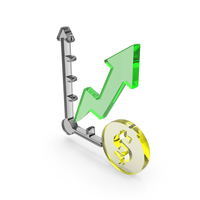 Glass Money Growth Chart Symbol PNG & PSD Images