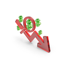 Glass Money Loss Symbol PNG & PSD Images