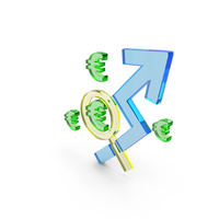 Glass Money Growth Symbol PNG & PSD Images