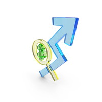 Glass Money Growth Symbol PNG & PSD Images