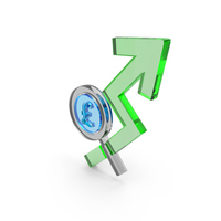 Glass Money Growth Symbol PNG & PSD Images
