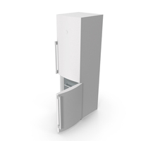 White Open Bottom Refrigerator PNG & PSD Images