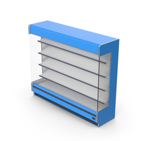 Blue Display Fridge PNG & PSD Images