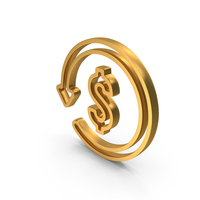 Gold Dollar Exchange Rate Icon PNG & PSD Images