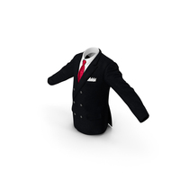 Black Suit Jacket And Red Necktie PNG & PSD Images