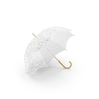 Cotton Lace Parasol Umbrella PNG & PSD Images