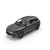 2024 Porsche Cayenne Turbo E Hybrid Gray PNG & PSD Images