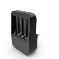 Black AA Battery Charger PNG & PSD Images