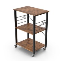 Drew Wood Kitchen Cart PNG & PSD Images