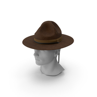 Sergeant Military Cap Brown on Mannequin PNG & PSD Images