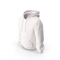 White Zipper Hooded Male Sweatshirt With Pockets PNG & PSD Images