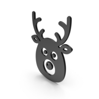 Christmas Deer Face Logo PNG & PSD Images
