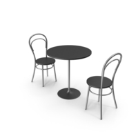 Round Table With 2 Chairs PNG & PSD Images