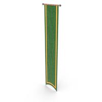 Medieval Wall Banner Green PNG & PSD Images