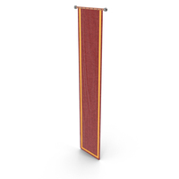 Medieval Wall Banner Rectangle Red PNG & PSD Images