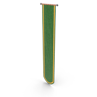 Medieval Wall Banner Rounded Green PNG & PSD Images