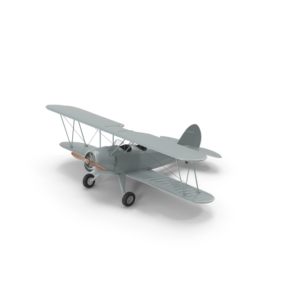 Vintage Two Seat Airplane PNG & PSD Images