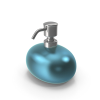 Decorative Soap Pumper Blue PNG & PSD Images