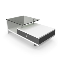 Black And White Modern Decorative Tea Table PNG & PSD Images
