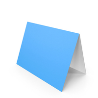 Blue Place Card PNG & PSD Images