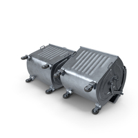 Metal Garbage Containers PNG & PSD Images