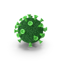 Cartoon Virus Green PNG & PSD Images