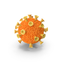 Orange Cartoon Virus PNG & PSD Images