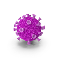 Cartoon Virus Pink PNG & PSD Images
