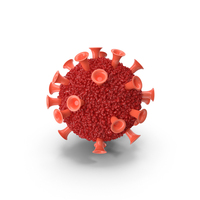 Cartoon Virus Red PNG & PSD Images