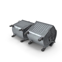 Metal Garbage Containers PNG & PSD Images