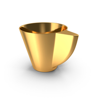 Coffee Cup Modern Gold PNG & PSD Images