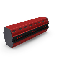 Scifi Weapon Part Red PNG & PSD Images