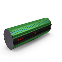 Scifi Weapon Part Green PNG & PSD Images