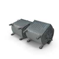 Metal Garbage Containers PNG & PSD Images
