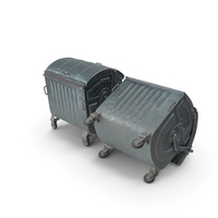 Metal Garbage Containers PNG & PSD Images