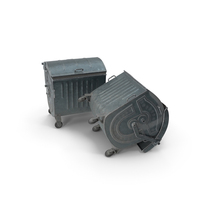 Metal Garbage Containers PNG & PSD Images