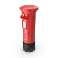 British Red Post Box PNG & PSD Images