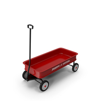 Kids and Toddler Classic Steel Pull Wagon PNG & PSD Images