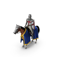 Knight Horse Blanket with Rider Fur PNG & PSD Images