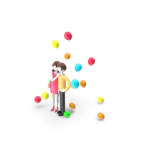 Cartoon Couple Characters PNG & PSD Images