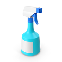 Blue Spray Bottle PNG & PSD Images