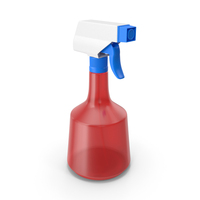 Red Spray Bottle PNG & PSD Images