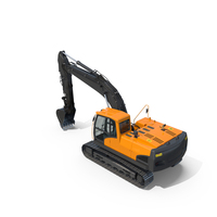Hydraulic Tracked Medium Excavator PNG & PSD Images