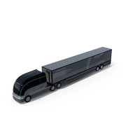 Hydrogen Concept Semi Truck Hyundai HDC 6 With Trailer PNG & PSD Images