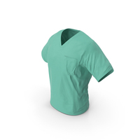 Surgeon Green Scrubs Shirt PNG & PSD Images
