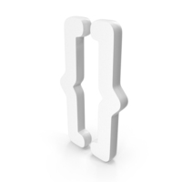 White Brackets Icon PNG & PSD Images