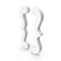 White Brackets Icon PNG & PSD Images