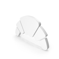 White Croissant Icon PNG & PSD Images